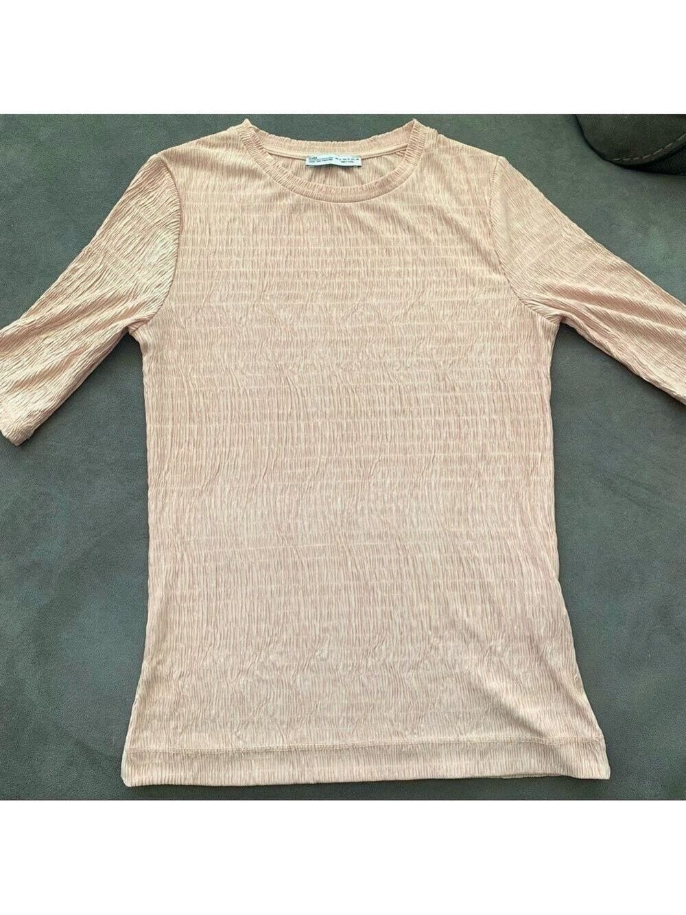 NWOT Zara short sleeve small fitted shirt